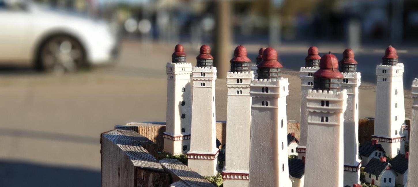 Small lighthouses in Blåvand